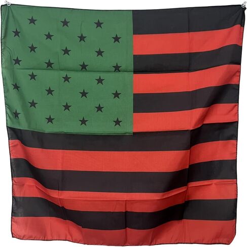 Versatile African American Flag Bandana, RBG, Multipurpose, Pan African Bandana, Red, Black, Green, USA American flag in Saudi Arabia