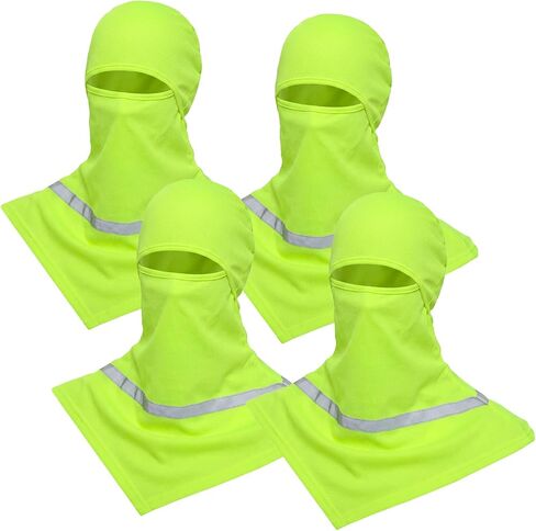4 Pcs Men Summer Sun Balaclava UV Protection Face Mask Reflective Strip Neck Cover for Construction Work in Saudi Arabia
