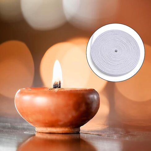 33 ft Cotton Wicks for Oil Lamps 1/8 in Braided Round Candle Wicks for Candle Making Cotton Oil Lamp Wick DIY Handmade Candles Making Supplies for Kerosene Alcohol Lamp Lantern 10M in Kuwait