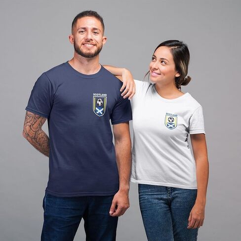 Printbox Originals Scotland Badge Soccer Jersey Football Shirt for Men, Scotland Soccer Gifts, Scottish Football Shirt in Kuwait