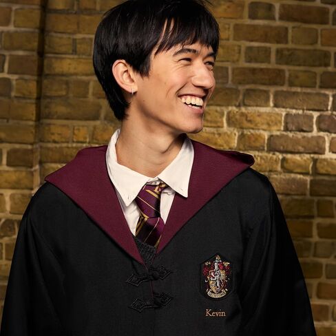 Harry Potter Personalized Gryffindor Robe - Official Hogwarts House Costume with Embroidered Crest & Wand Pocket - M-L in Saudi Arabia