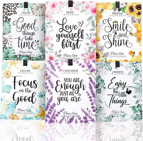 6 Pack Scented Sachets with Motivational Message Gift for Girlfriends Parties Women Birthday in Kuwait