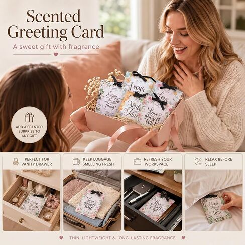 6 Pack Scented Sachets with Motivational Message Gift for Girlfriends Parties Women Birthday in Kuwait