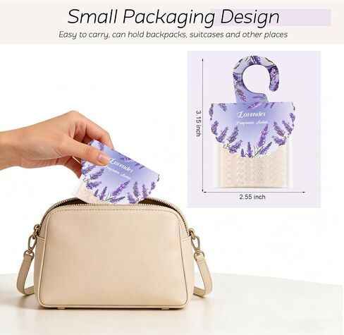 18 Pack Lavender Scented Sachets for Drawer and Closet - Long Lasting Air Fresheners for Home & Closet, Hanging Odor Eliminator Bags for Car, Wardrobe, Storage, Portable Deodorizer Fragrance Sachets in Saudi Arabia