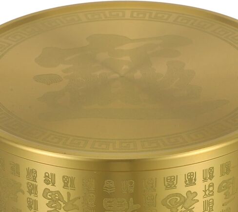 Vintage Brass Ashtray 4.72In Round Creative Tabletop Ash Holder for Home Office Patio Garden Decor Smokers Men in Kuwait