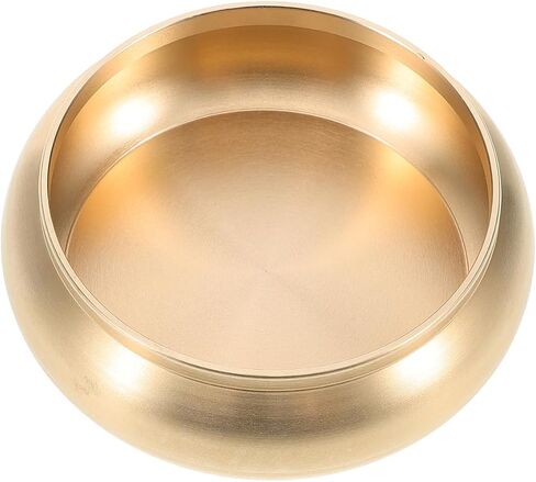 Brass Ashtray 3.54 Inch Small Desktop Ash Container and Incense Holder for Home Office Living Room Decor Symbolizing Wealth Prosperity in Kuwait