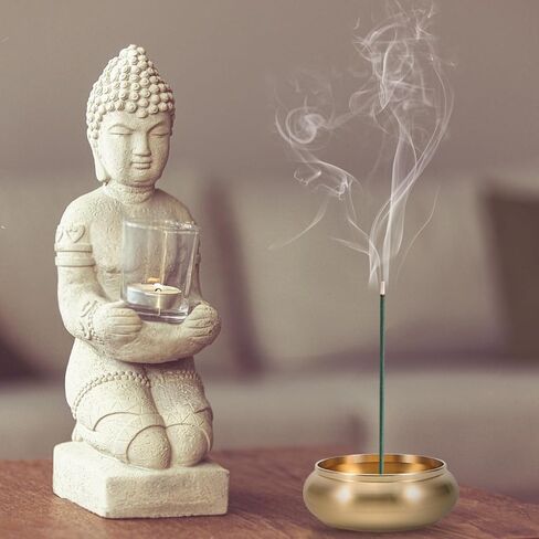 Brass Ashtray 3.54 Inch Small Desktop Ash Container and Incense Holder for Home Office Living Room Decor Symbolizing Wealth Prosperity in Kuwait