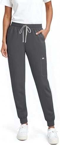 Women’s Scrub Pants - Jogger Cargo Pants with 7 Pockets, Soft Scrubs Pant for Women Yoga Style Mid-Rise Pants in Saudi Arabia