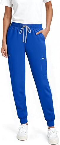 Women’s Scrub Pants - Jogger Cargo Pants with 7 Pockets, Soft Scrubs Pant for Women Yoga Style Mid-Rise Pants in Saudi Arabia