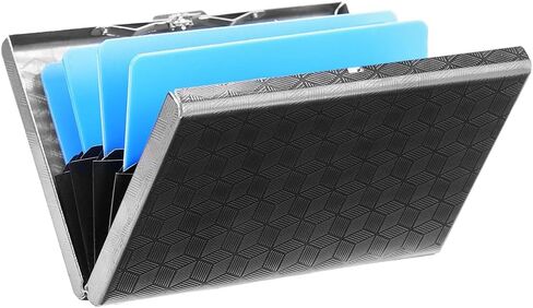 Stainless Steel Credit Card Wallet RFID Blocking Metal Case Pocket Business Card Holder for Women and Men in Saudi Arabia