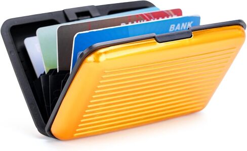 Stainless Steel Credit Card Wallet RFID Blocking Metal Case Pocket Business Card Holder for Women and Men in Saudi Arabia