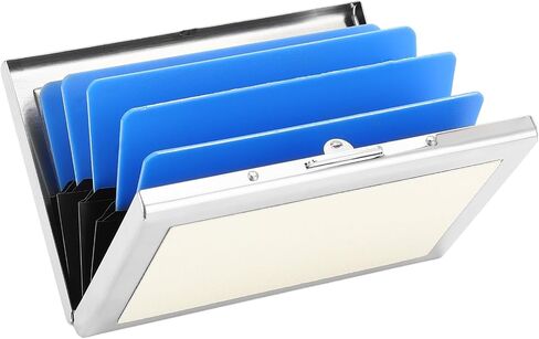 Stainless Steel Credit Card Wallet RFID Blocking Metal Case Pocket Business Card Holder for Women and Men in Saudi Arabia