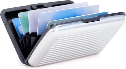 Stainless Steel Credit Card Wallet RFID Blocking Metal Case Pocket Business Card Holder for Women and Men in Saudi Arabia