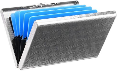 Stainless Steel Credit Card Wallet RFID Blocking Metal Case Pocket Business Card Holder for Women and Men in Saudi Arabia