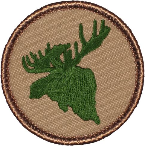 رقعة The Green Moose Patrol - رقعة مطرزة دائرية بقطر 2 بوصة (خياطة) in Kuwait
