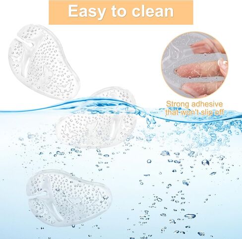 Butterfly Gel Metatarsal Pads for Thong Sandals Flip Flops, 2 Pairs Forefoot Cushion Ball of Foot Pads, Anti-Slip Pain Relief Inserts for Sandals in Saudi Arabia