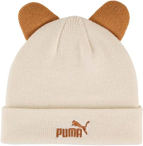قبعة صغيرة كاجوال من PUMA للأطفال البنات ذات تاج متوسط ​​- أوف وايت in Kuwait