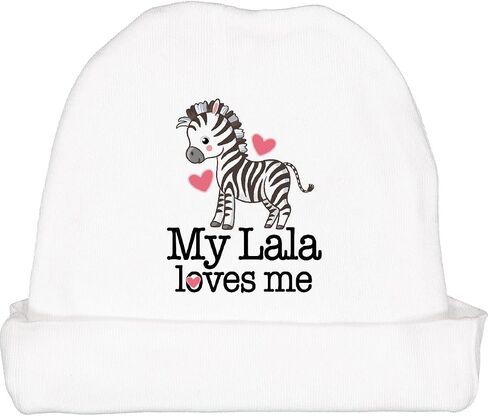 قبعة صغيرة من Inktastic My Lala Loves Me Granddaughter Zebra Baby Beanie in Kuwait