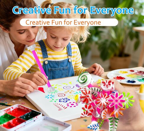 GEOCCI Flower Petal Tools for Dot Painting，50 Petal Shapes Dotting Tool，Mandala Dot Art Tools for Rocks，Embosssing Tools for Painting Dots （Pink） in Saudi Arabia