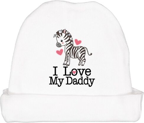 قبعة صغيرة للفتيات من Inktastic I Love My Daddy Zebra Baby in Kuwait