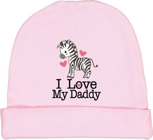 قبعة صغيرة للفتيات من Inktastic I Love My Daddy Zebra Baby in Kuwait