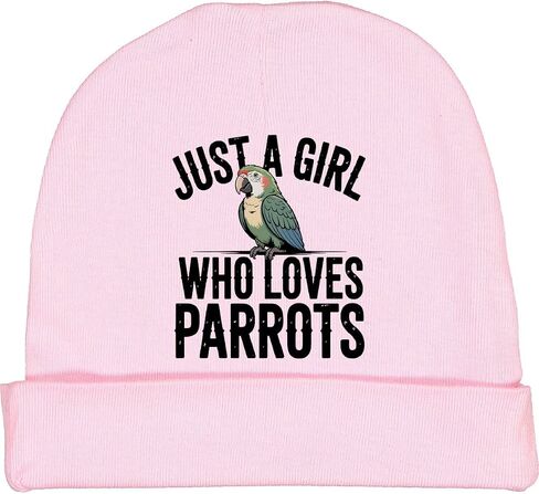 inktastic Just a Girl Who Loves Parrots Baby Beanie Hat in Kuwait