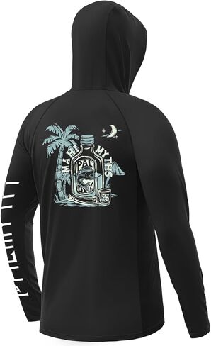 Palmyth Fishing Shirts for Men Long Sleeve UPF 50+ Sun Protection Fishing Hoodie with Neck Gaiter in Kuwait