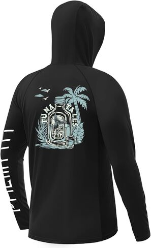 Palmyth Fishing Shirts for Men Long Sleeve UPF 50+ Sun Protection Fishing Hoodie with Neck Gaiter in Kuwait