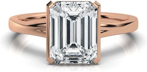 1-5 CT Moissanite Engagement Ring Colorless VVS1 10K 14K 18K Solid Gold & 925 Sterling Silver Half Bezel Setting Moissanite Ring|Promise Ring For Her in Kuwait