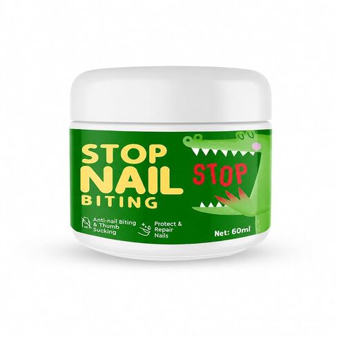 Nail Biting Treatment for Kids and Adults, Stop Nail Biting and Thumb Sucking Deterrent, Bitter Taste Liquid for Fingernail Care, Support Healthy Growth Habits, Clear Finish, 60 ml in Kuwait