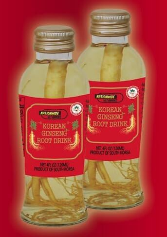 Korean Ginseng Root Drink/Product of South Korea / 4FL IZ (120ML) 2 Bottles in Saudi Arabia