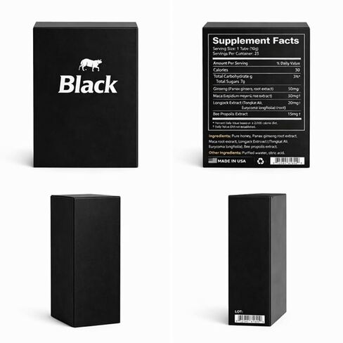 Ginseng Honey-Men Prework out Gift for Couple 12 packs with gift Black Box Bull's new in Saudi Arabia