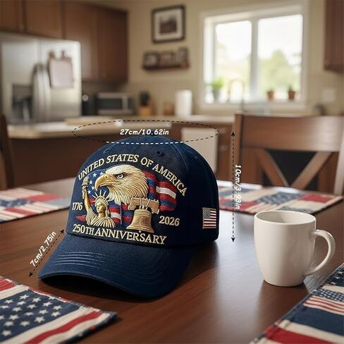 United States 250th Anniversary Hat USA 250th Anniversary Hat Adjustable Printed Patriotic Baseball Cap for Men Women in Saudi Arabia