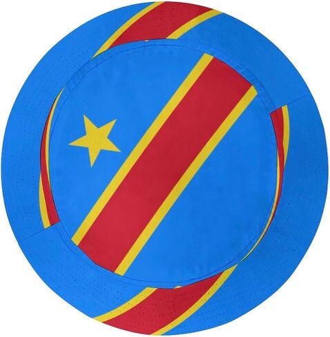 Congo DRC Flag Hat, Congolese Soccer Fan Cap for World Cup, Sun Hat for Male and Female RDC Leopards World Cup Fan Apparel in Kuwait