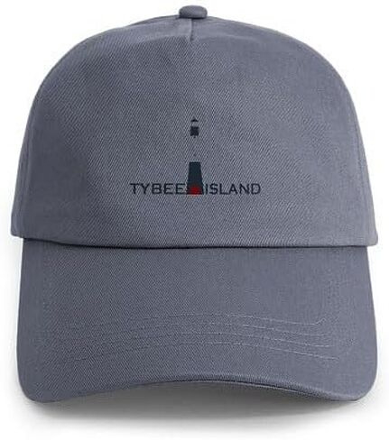 تصميم منارة جزيرة CafePress Tybee. قبعة قبعة بيسبول قابلة للتعديل in Kuwait