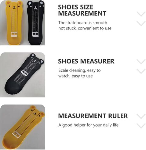 HANABASS 2pcs Foot Measurement Device Shoe Size Ruler Feet Sizer with Bear Design and Shoe Length Measurement in Kuwait