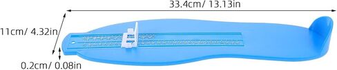 minkissy Adult Foot Measuring Device Shoe Measuring Gauge with Size Chart Portable Foot Sizer for Men Women and Home Use Blue in Kuwait