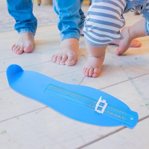 minkissy Adult Foot Measuring Device Shoe Measuring Gauge with Size Chart Portable Foot Sizer for Men Women and Home Use Blue in Kuwait