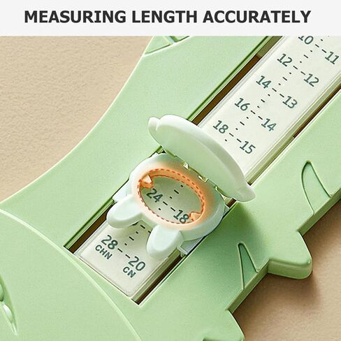 KALLORY 2pcs Foot Length Gauge and Shoe Measuring Device, Lightweight Plastic Foot Measuring Ruler in Light for Accurate ’s Shoe Sizing in Kuwait