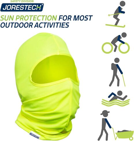 JORESTECH Safety Balaclava High Visibility Yellow for Sun Cold Protection in Kuwait