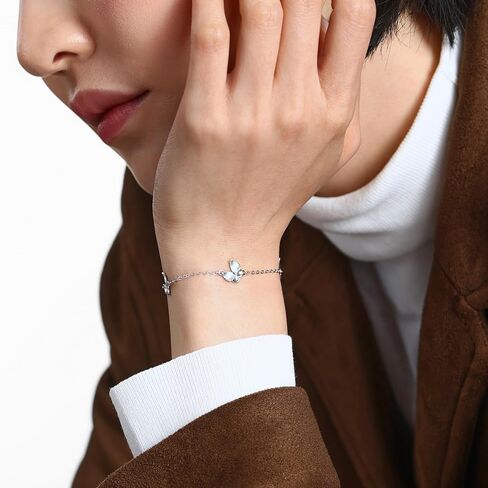 CHOW SANG SANG 950 Platinum Essence Butterfly Bracelet for Women 18cm 96396B in Kuwait
