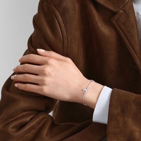 CHOW SANG SANG 950 Platinum Essence Butterfly Bracelet for Women 18cm 96396B in Kuwait