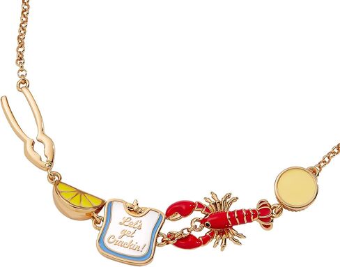 سوار Alex and Ani Lobster Boil Inline Charm، من النحاس الذهبي اللامع in Kuwait