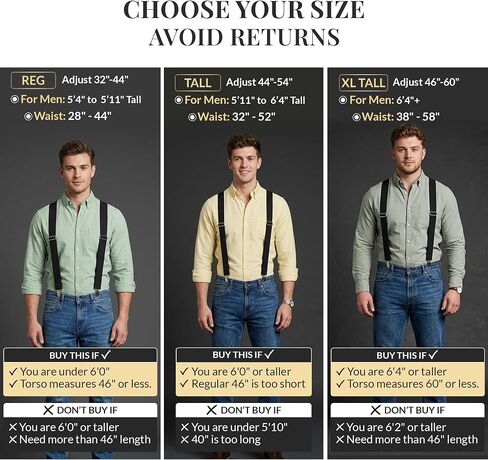 HOLD'EM Suspenders for Men – Mens Suspenders Heavy Duty, Work Suspenders for Men, Jeans, Big and Tall, Seniors in Saudi Arabia
