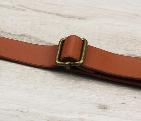 Mens Leather Suspenders - Buckle Pattern Adjustable Braces - Wedding Groom in Saudi Arabia