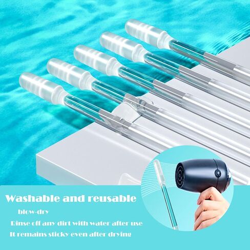 Sticky Ear Cleaning Stick,48 Pcs Ear Wax Removal Tool,Safe Adhesive Ear Pick,Reusable Resin Gel Ear Stick for Adults in Kuwait