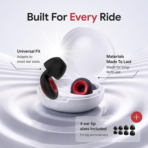 Artevive The Original Motorcycle Ear Plugs - Wind Noise Reduction 27 dB Hearing Protection for Riding - Moto Earplugs Comfort Fit for All Helmet Types in Kuwait
