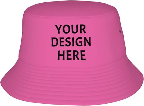 Custom Bucket Hat for Men Women，Add Your Own Photo/Logo/Text Personalized Bucket Hat in Saudi Arabia