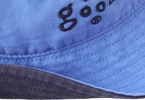 Life is Good - Unisex Vintage Wordmark Stacked Bucket Hat, Color Cornflower Blue, Size: O/S in Kuwait