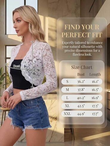 METWAY Women's Lace Bolero Shrugs for Dresses Summer Lightweight Long Sleeve Sheer Elegant Open Front Cropped Cardigan in Saudi Arabia